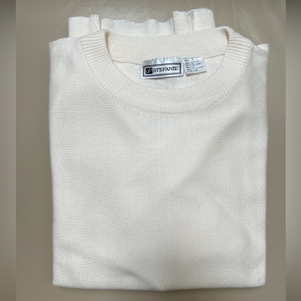 Raglan Sleeve Crewneck Lightweight Sweater   M